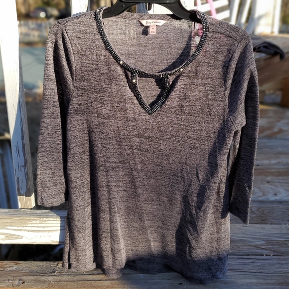 Juicy Couture Tops - 5 for $20 | Juicy Couture Quarter Sleeve Keyhole Blouse